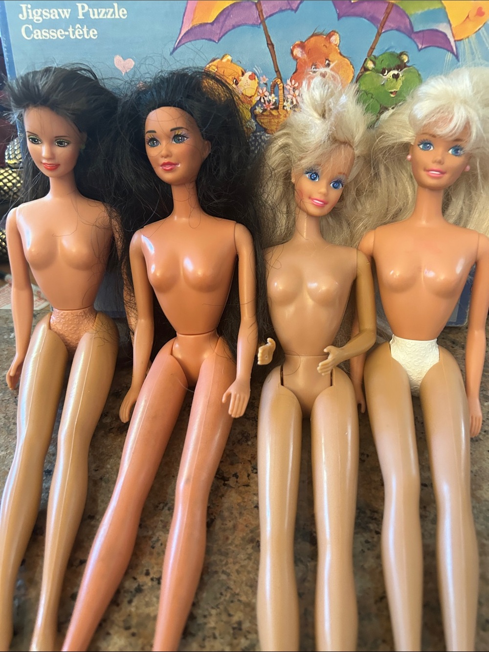 TLC, Vintage Fashion Doll Lot - Four Blonde & Brunette Dolls